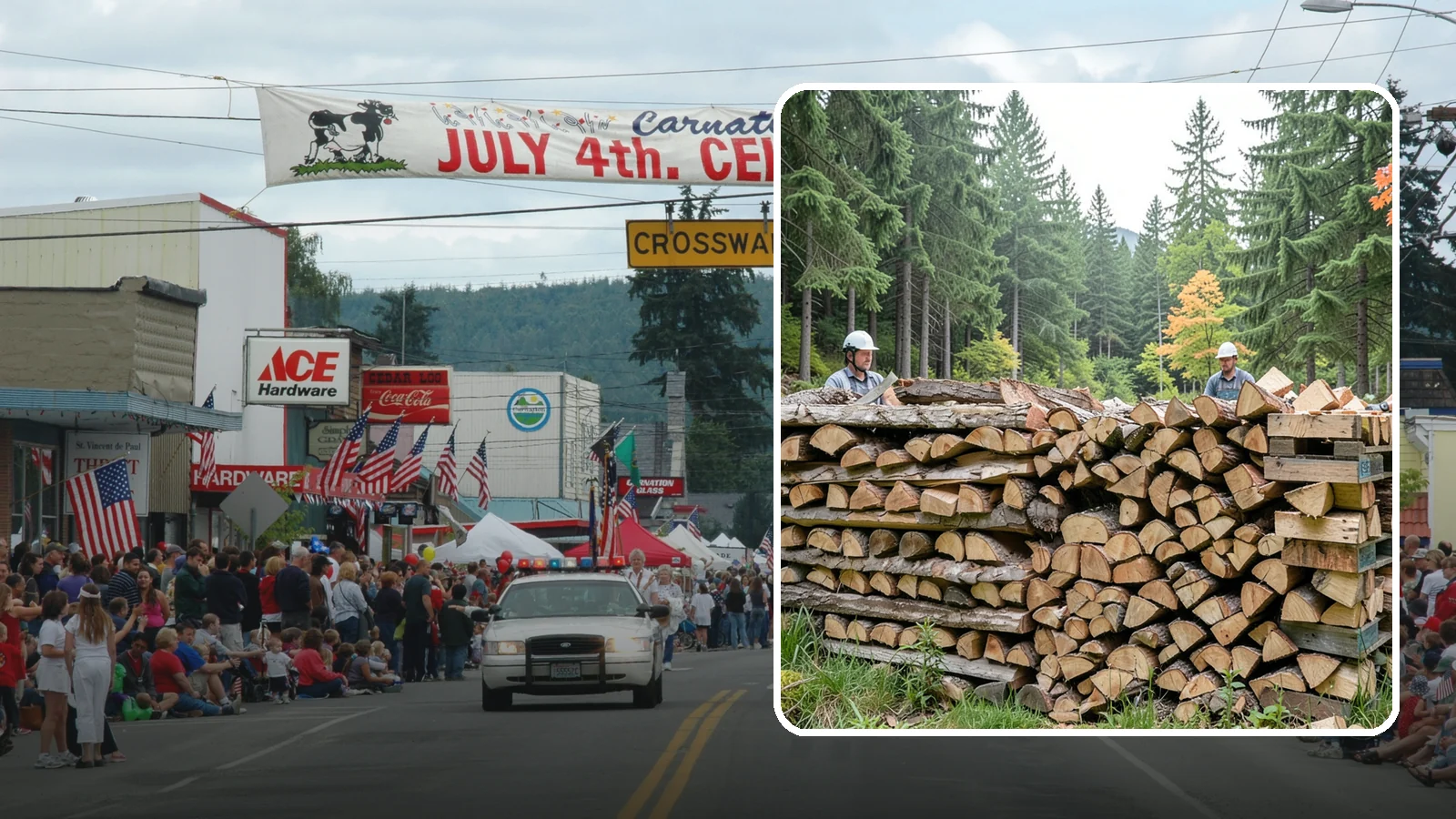 Palletized Firewood in Carnation, King County, WA - Firewood stacked and secured on pallets for clean handling, easy storage, and forklift transfer.