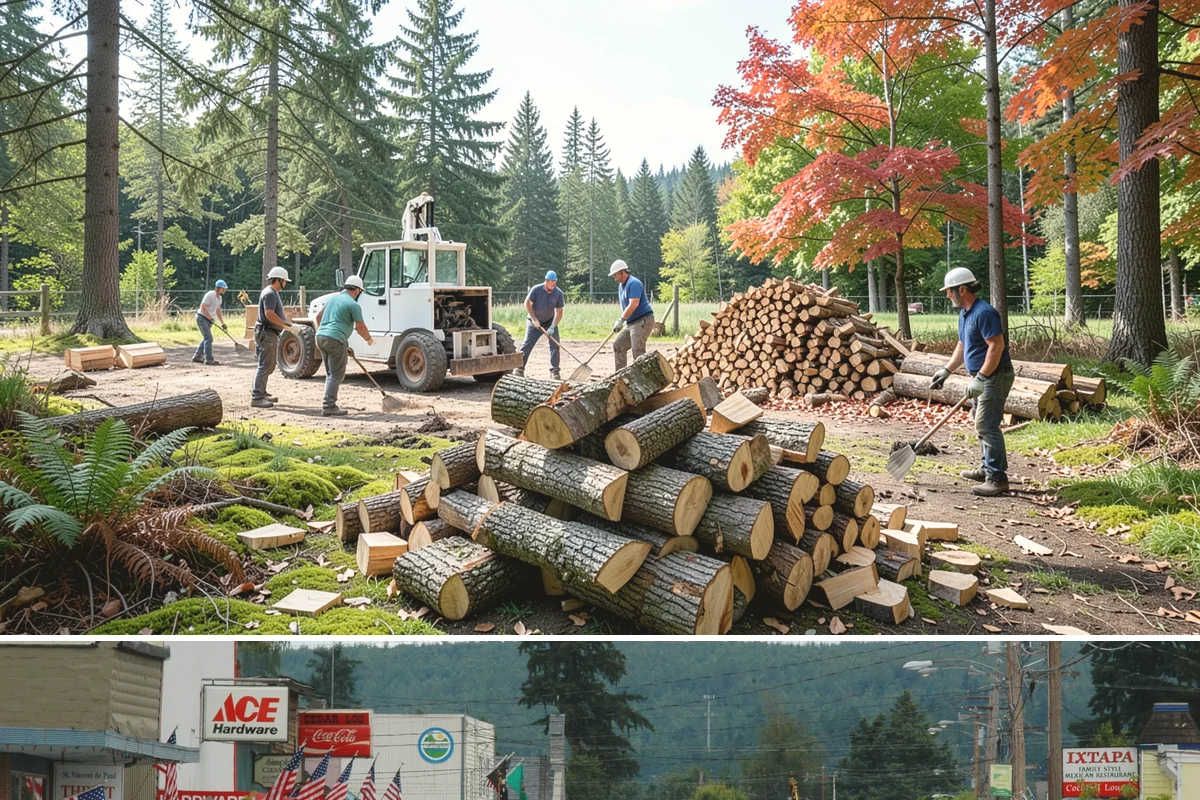 Palletized Firewood in Carnation, King County, WA - Palletized orders are popular ahead of fall and winter when clean bulk storage matters most.