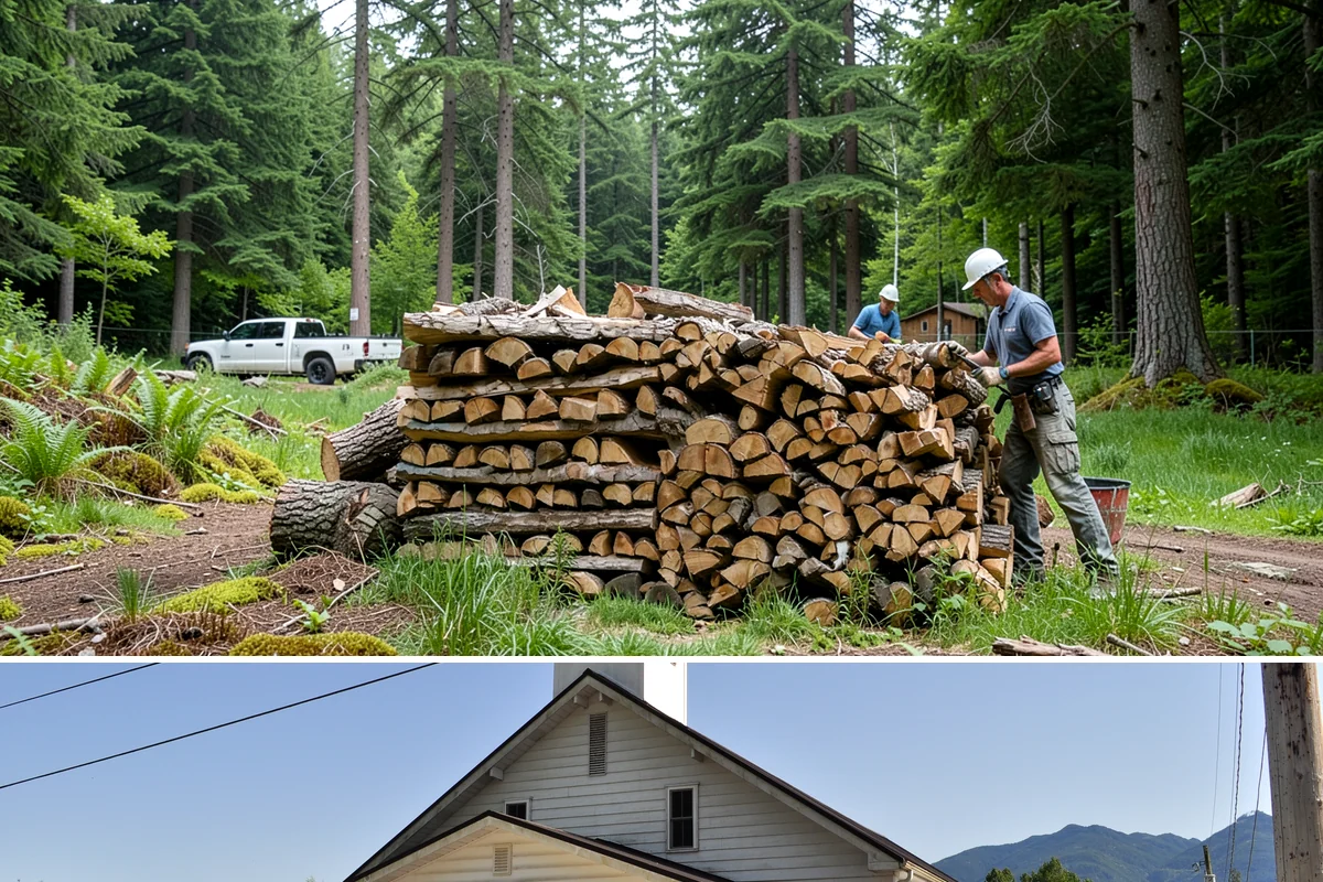 Palletized Firewood in Concrete, Skagit County, WA - Palletized orders are popular ahead of fall and winter when clean bulk storage matters most.