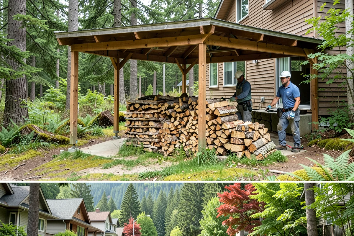 Palletized Firewood in Darrington, WA - Palletized orders are popular ahead of fall and winter when clean bulk storage matters most.
