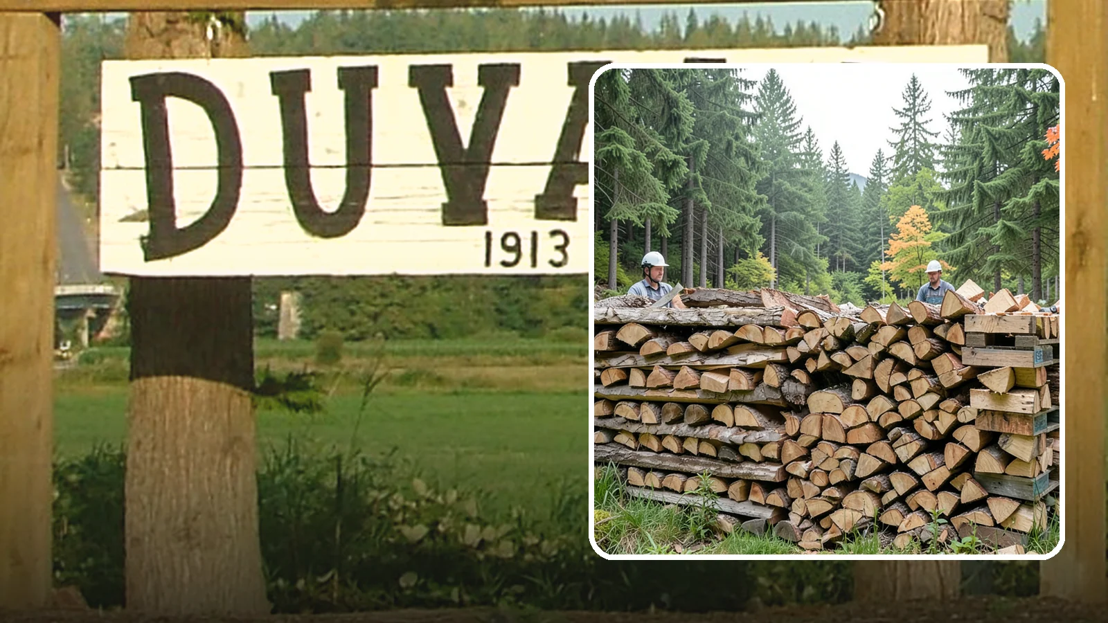 Palletized Firewood in Duvall, King County, WA - Firewood stacked and secured on pallets for clean handling, easy storage, and forklift transfer.