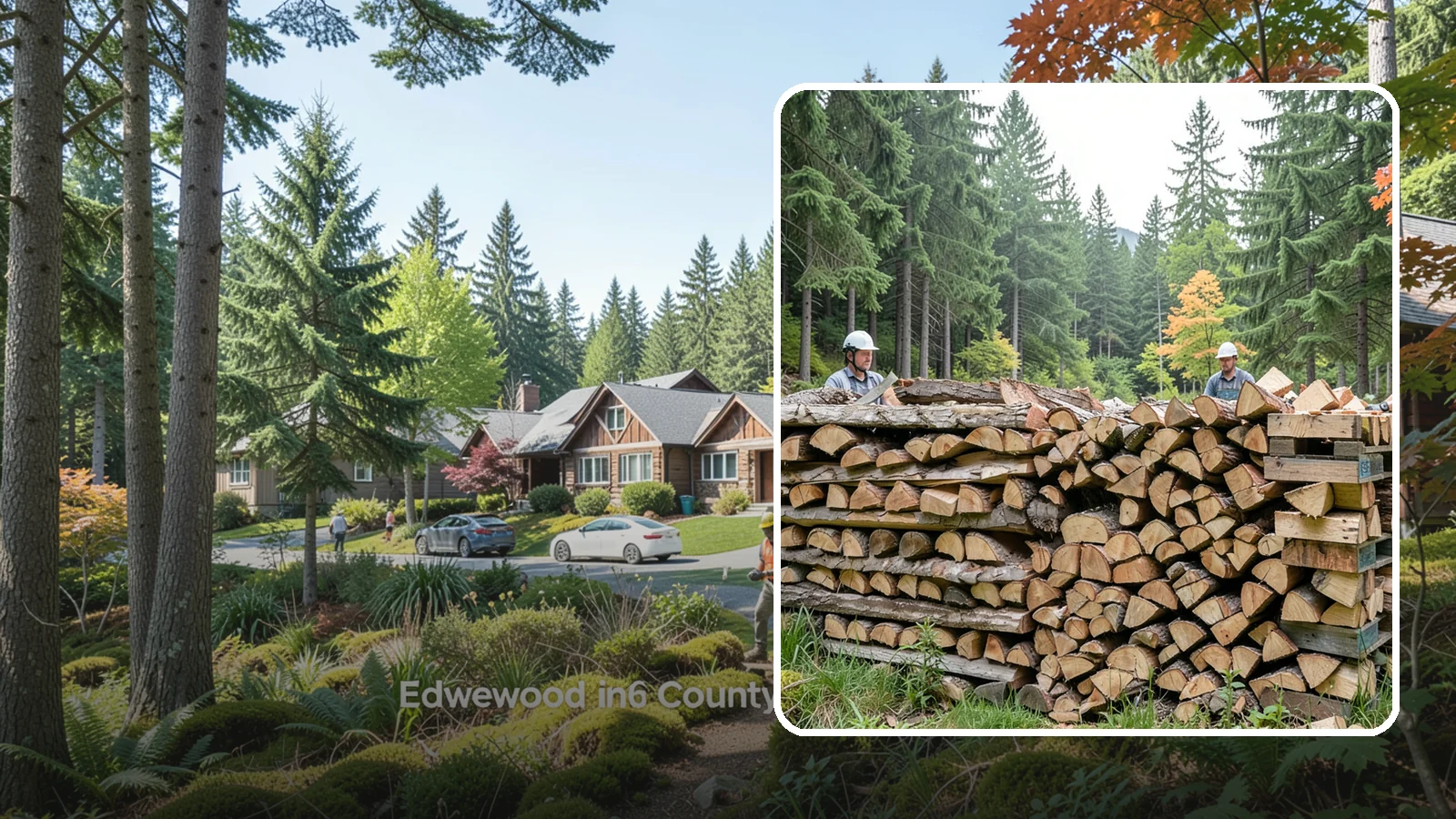 Palletized Firewood in Edgewood, WA - Firewood stacked and secured on pallets for clean handling, easy storage, and forklift transfer.