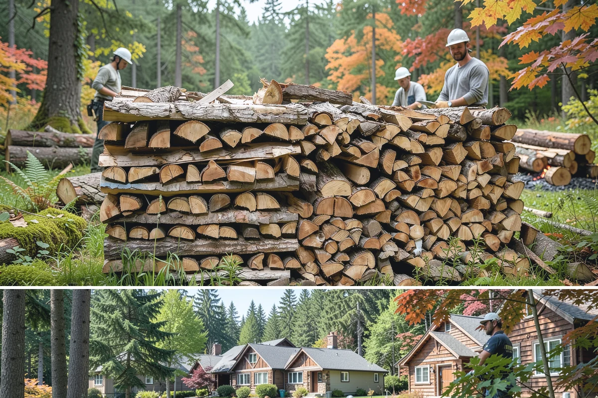 Palletized Firewood in Edgewood, WA - Palletized orders are popular ahead of fall and winter when clean bulk storage matters most.