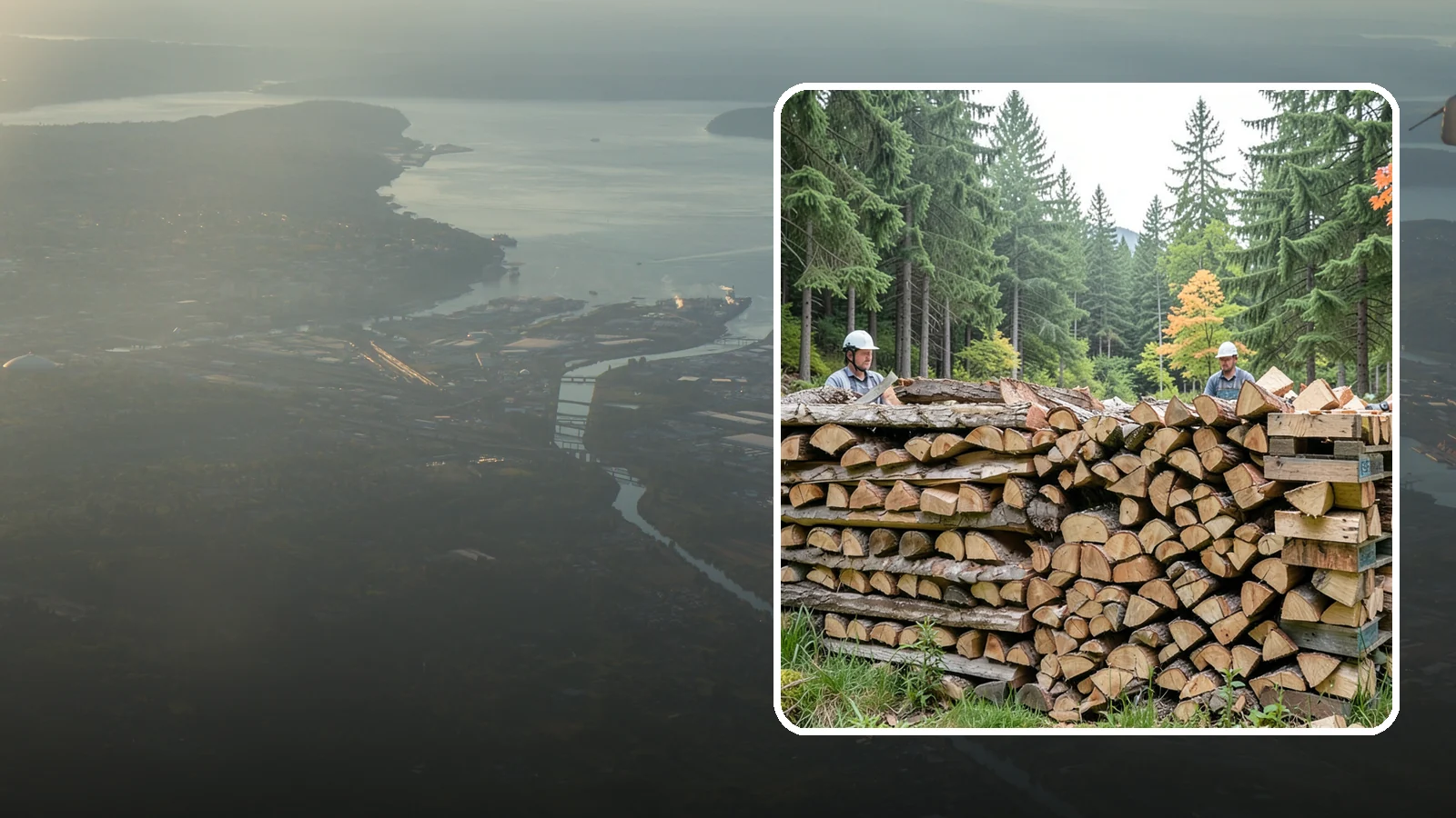 Palletized Firewood in Fife, Pierce County, WA - Firewood stacked and secured on pallets for clean handling, easy storage, and forklift transfer.