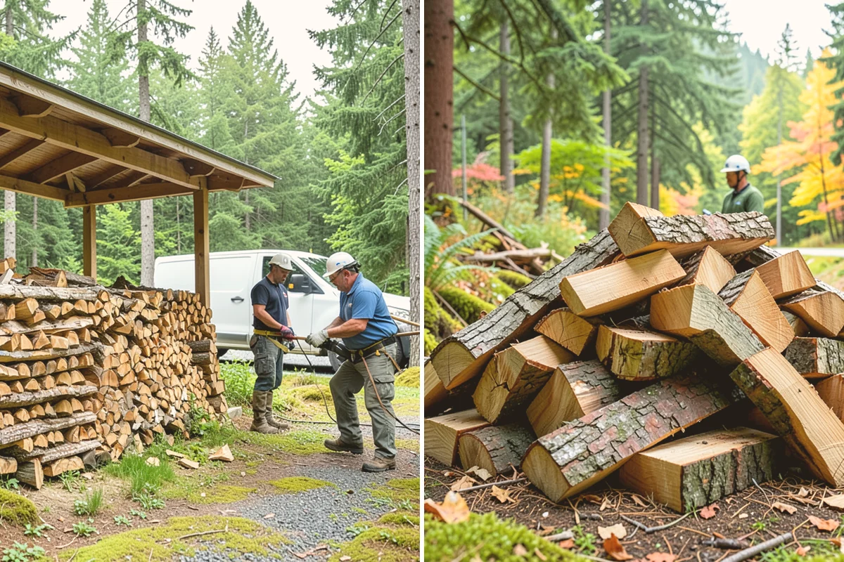 Palletized Firewood in Fife, Pierce County, WA - Order the number of pallets you need