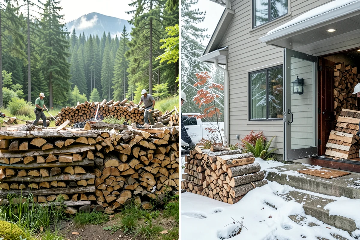 Palletized Firewood in Fircrest, Pierce County, WA - Order the number of pallets you need