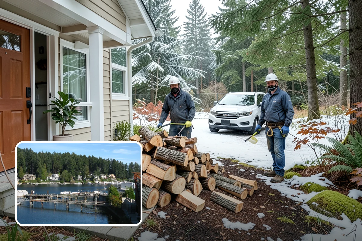 Palletized Firewood in Gig Harbor, Pierce County, WA - Clean, organized wood kept off wet ground