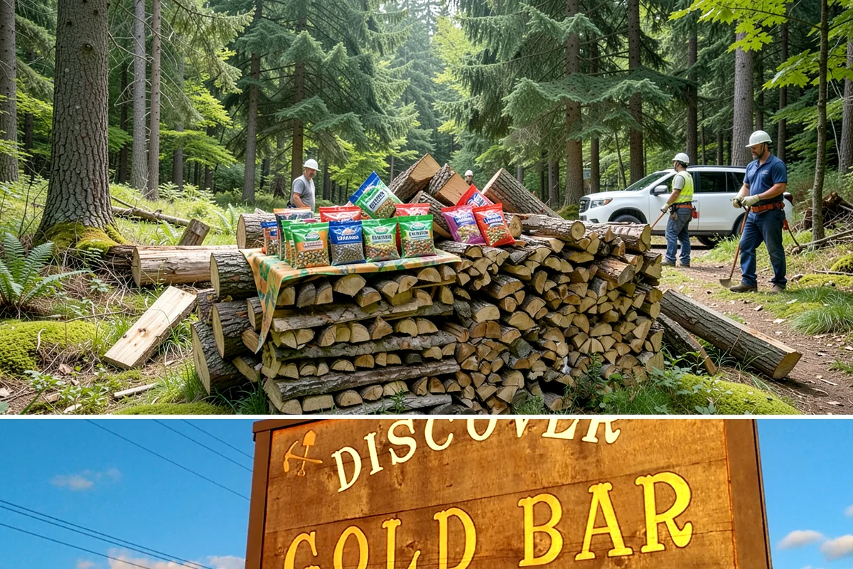 Palletized Firewood in Gold Bar, Snohomish County, WA - Palletized orders are popular ahead of fall and winter when clean bulk storage matters most.