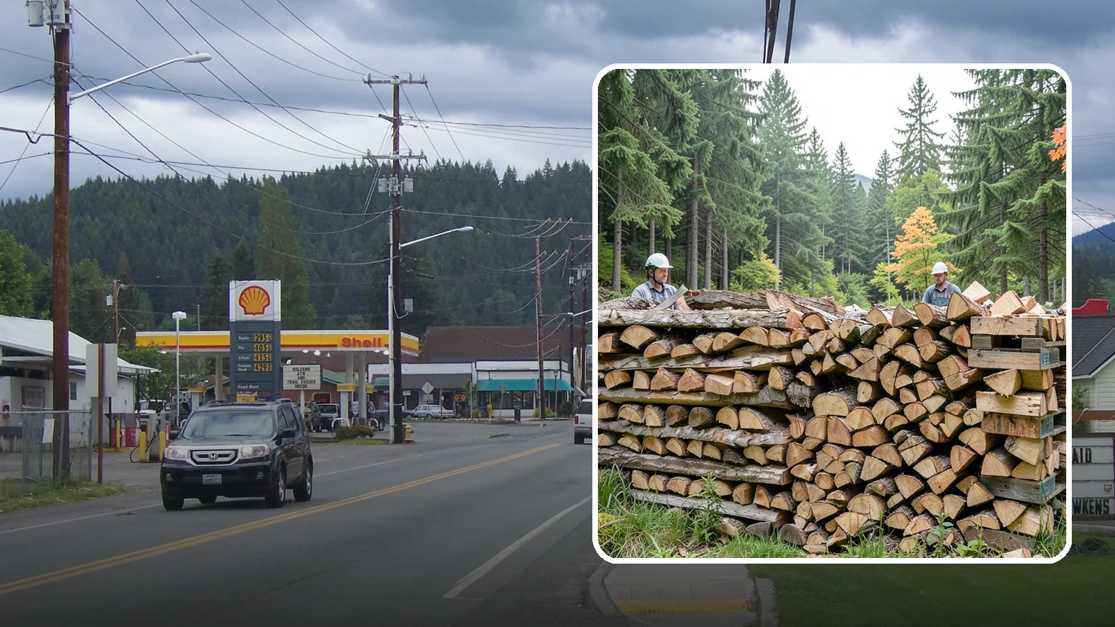 Palletized Firewood in Granite Falls, Snohomish County, WA - Firewood stacked and secured on pallets for clean handling, easy storage, and forklift transfer.