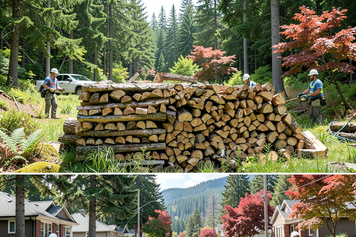 Palletized Firewood in Hunts Point, King County, WA - Palletized orders are popular ahead of fall and winter when clean bulk storage matters most.
