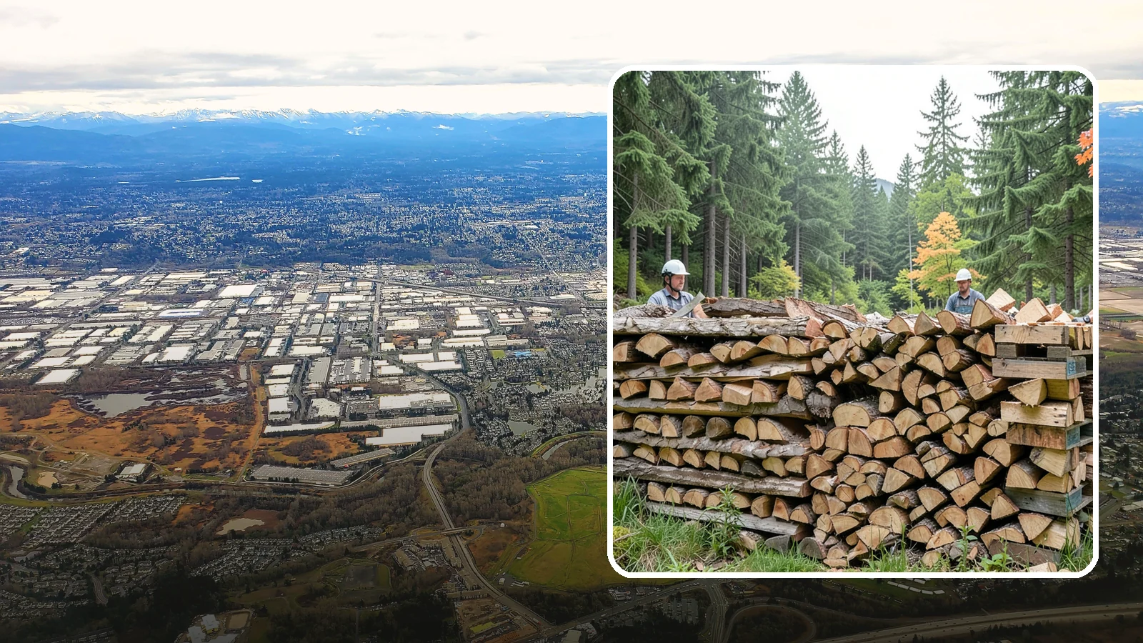Palletized Firewood in Kent, King County, WA - Firewood stacked and secured on pallets for clean handling, easy storage, and forklift transfer.