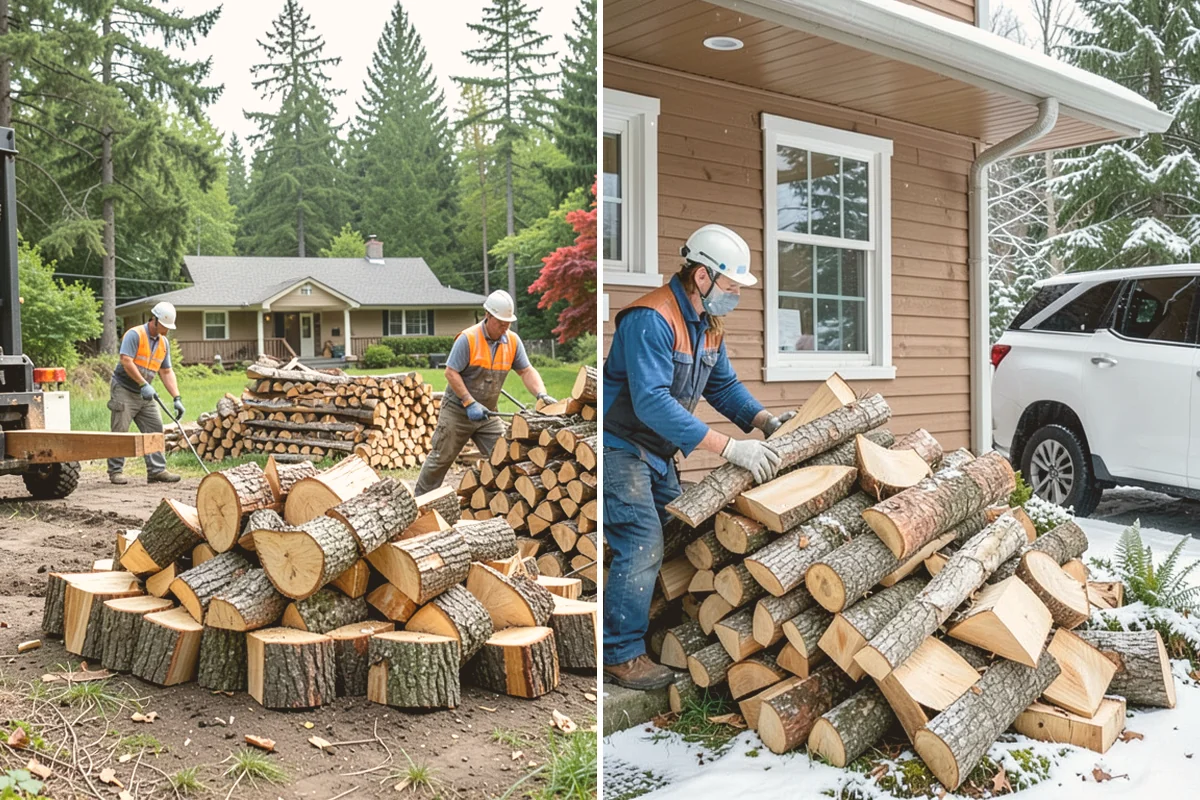 Palletized Firewood in Langley, Island County, WA - Order the number of pallets you need