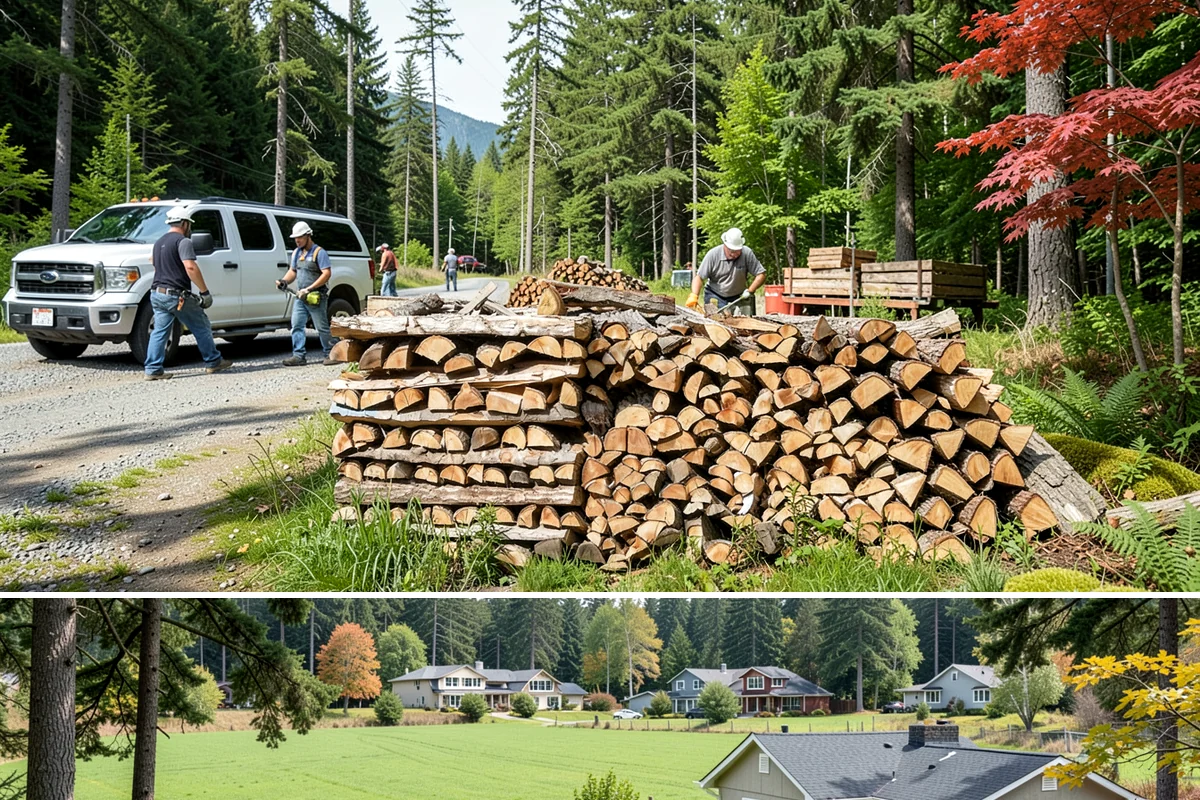 Palletized Firewood in Lyman, WA - Palletized orders are popular ahead of fall and winter when clean bulk storage matters most.