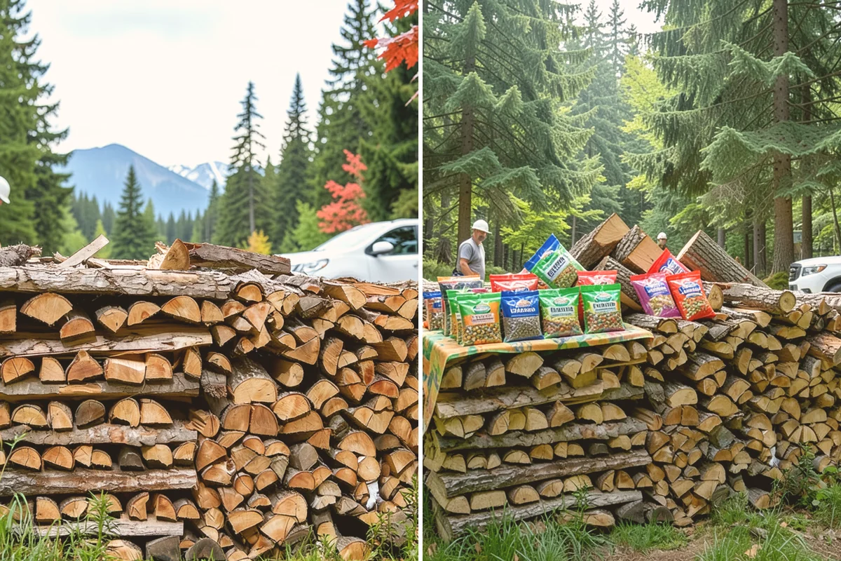 Palletized Firewood in Lynnwood, Snohomish County, WA - Order the number of pallets you need