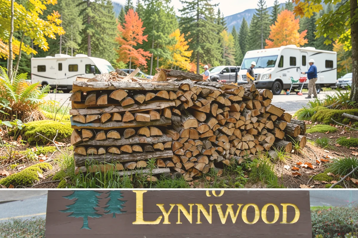 Palletized Firewood in Lynnwood, Snohomish County, WA - Palletized orders are popular ahead of fall and winter when clean bulk storage matters most.