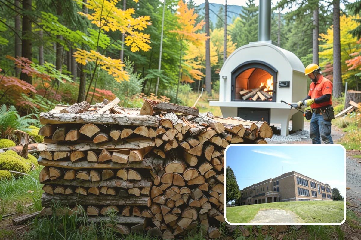 Palletized Firewood in Maple Valley, King County, WA - Clean, organized wood kept off wet ground