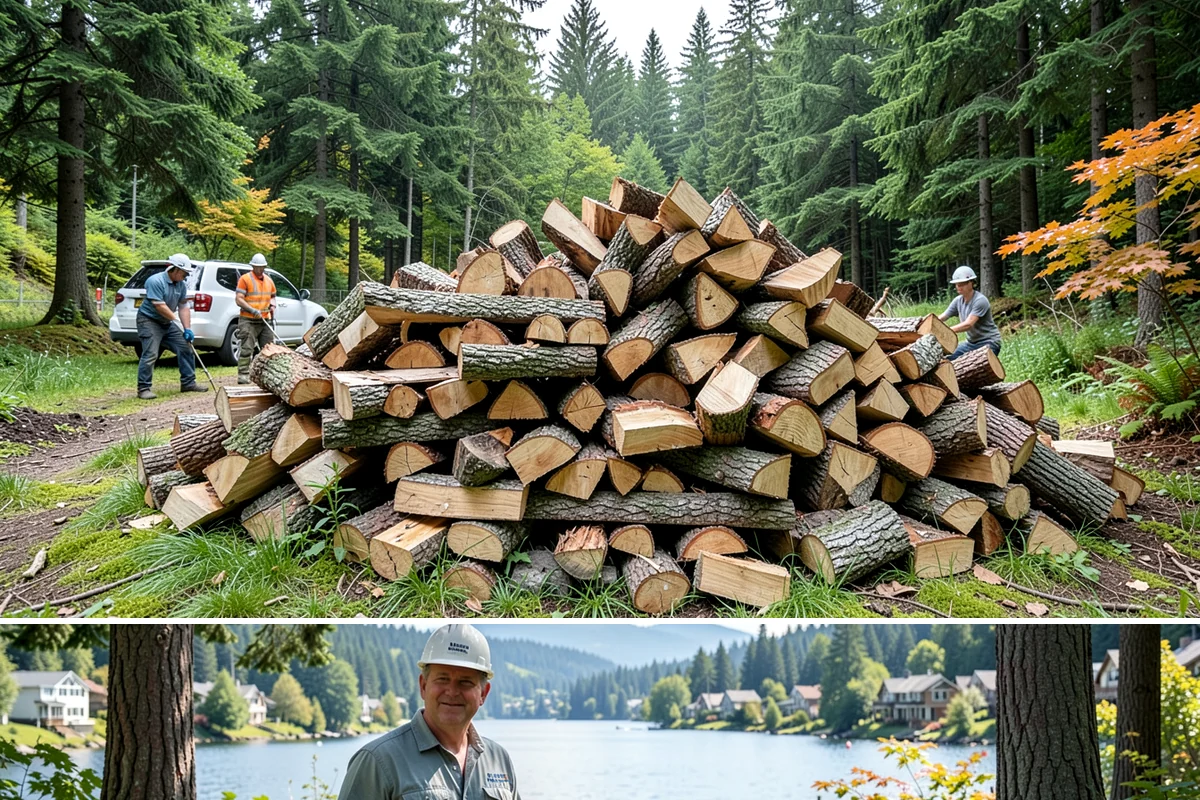 Palletized Firewood in Milton, King County, WA - Palletized orders are popular ahead of fall and winter when clean bulk storage matters most.