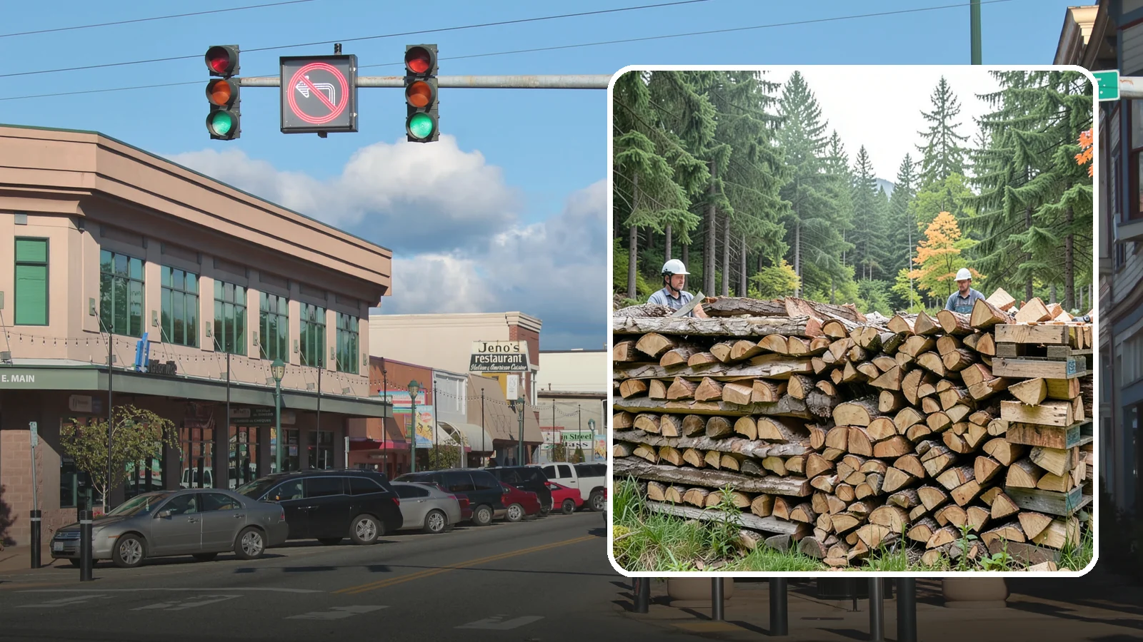 Palletized Firewood in Monroe, Snohomish County, WA - Firewood stacked and secured on pallets for clean handling, easy storage, and forklift transfer.