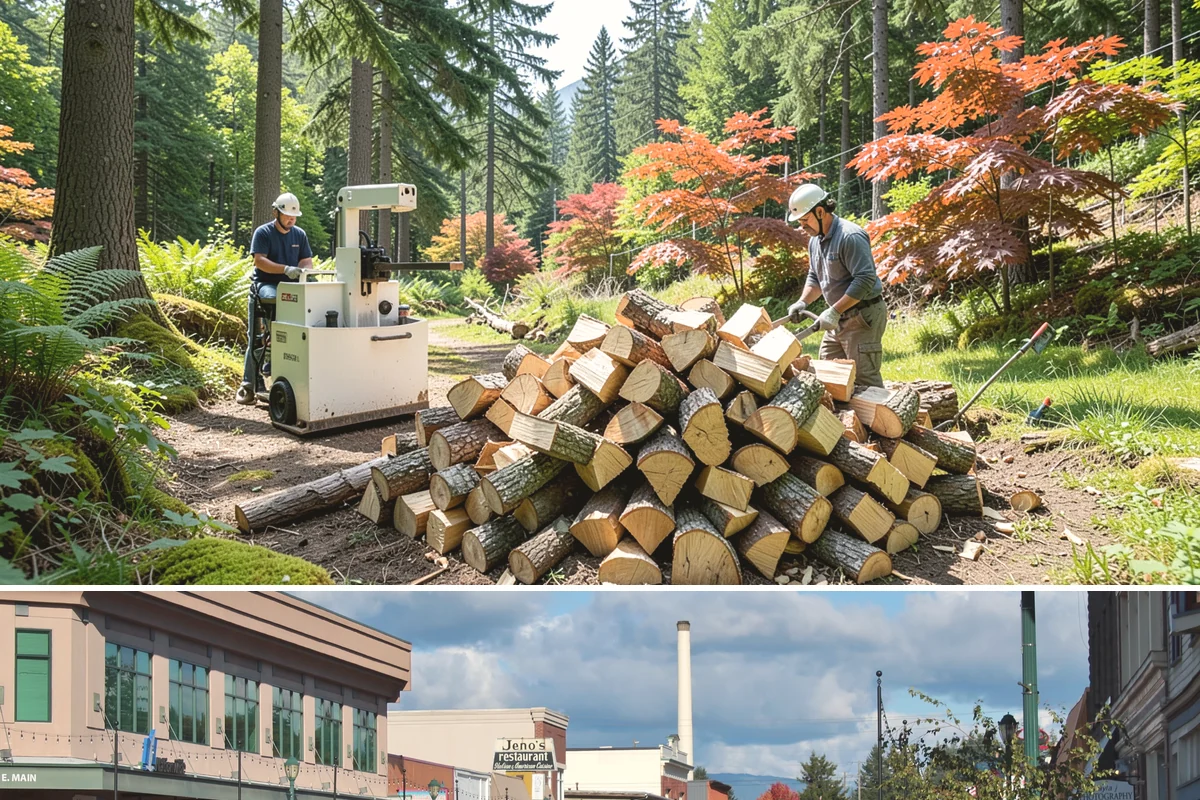 Palletized Firewood in Monroe, Snohomish County, WA - Palletized orders are popular ahead of fall and winter when clean bulk storage matters most.
