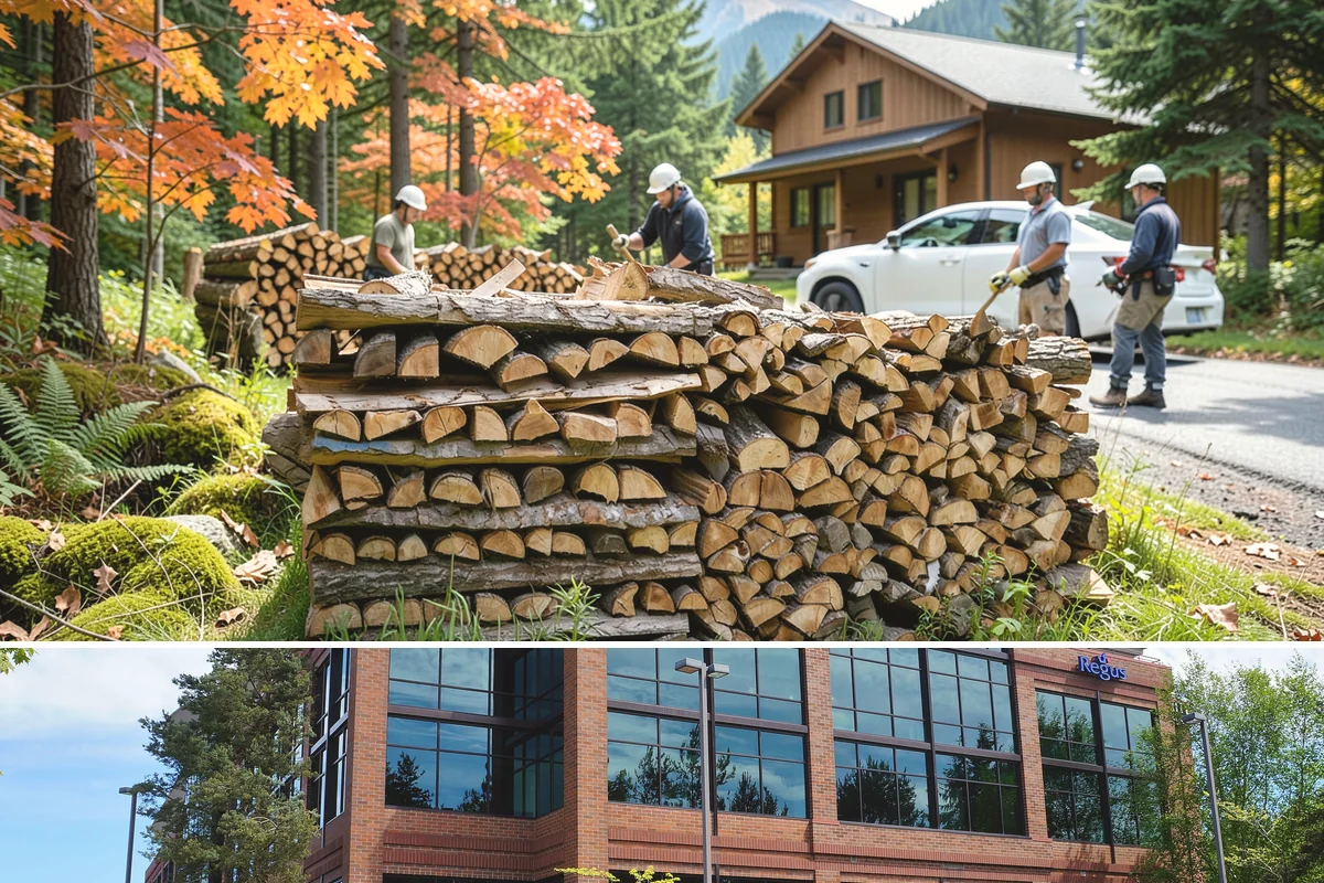 Palletized Firewood in Mountlake Terrace, Snohomish County, WA - Palletized orders are popular ahead of fall and winter when clean bulk storage matters most.
