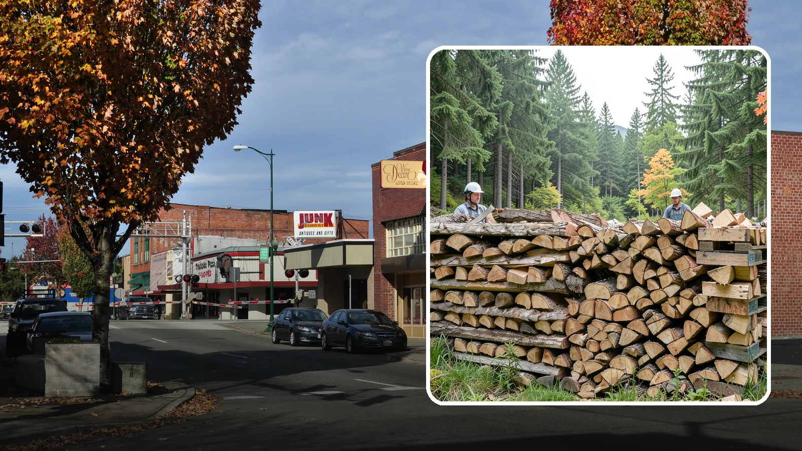 Palletized Firewood in Puyallup, Pierce County, WA - Firewood stacked and secured on pallets for clean handling, easy storage, and forklift transfer.