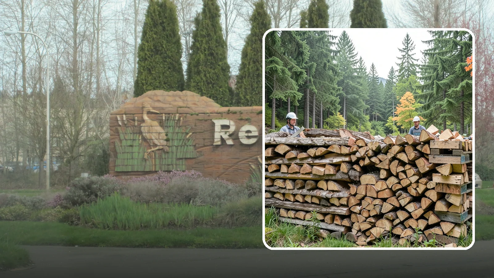 Palletized Firewood in Renton, King County, WA - Firewood stacked and secured on pallets for clean handling, easy storage, and forklift transfer.