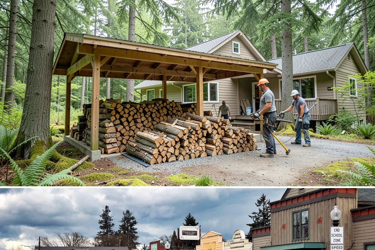 Palletized Firewood in Roy, Pierce County, WA - Palletized orders are popular ahead of fall and winter when clean bulk storage matters most.