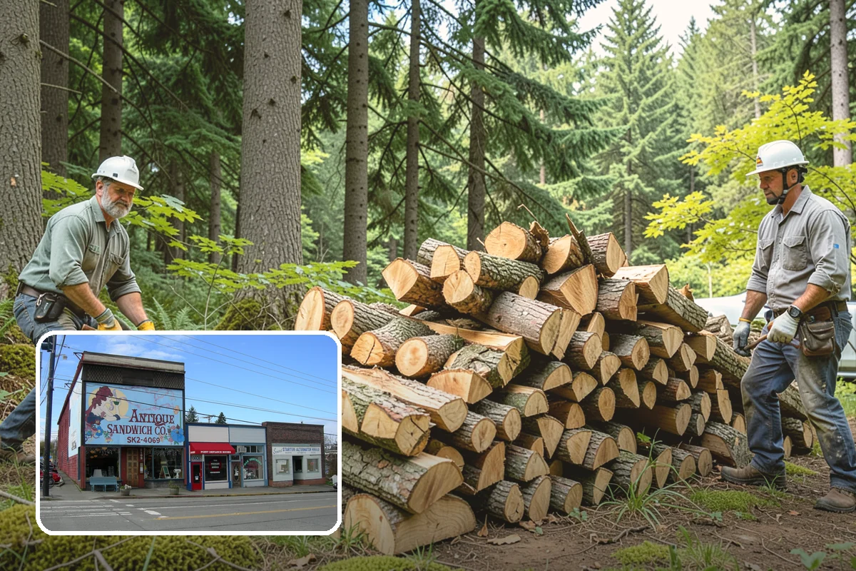 Palletized Firewood in Ruston, Pierce County, WA - Clean, organized wood kept off wet ground