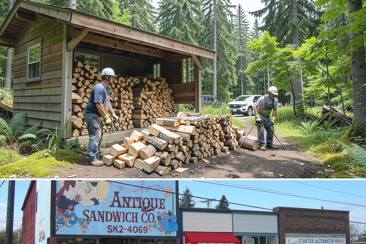 Palletized Firewood in Ruston, Pierce County, WA - Palletized orders are popular ahead of fall and winter when clean bulk storage matters most.