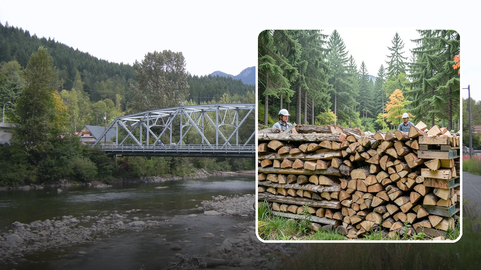 Palletized Firewood in Skykomish, King County, WA - Firewood stacked and secured on pallets for clean handling, easy storage, and forklift transfer.
