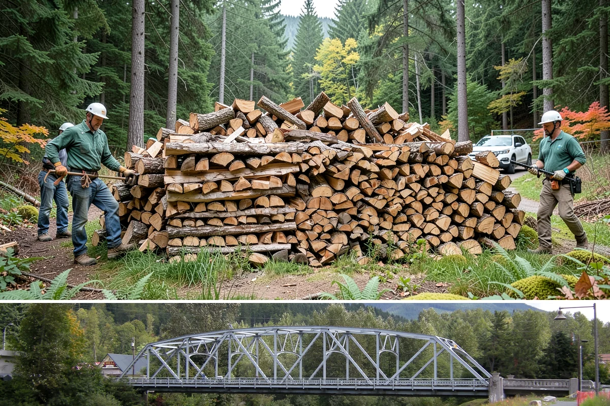 Palletized Firewood in Skykomish, King County, WA - Palletized orders are popular ahead of fall and winter when clean bulk storage matters most.