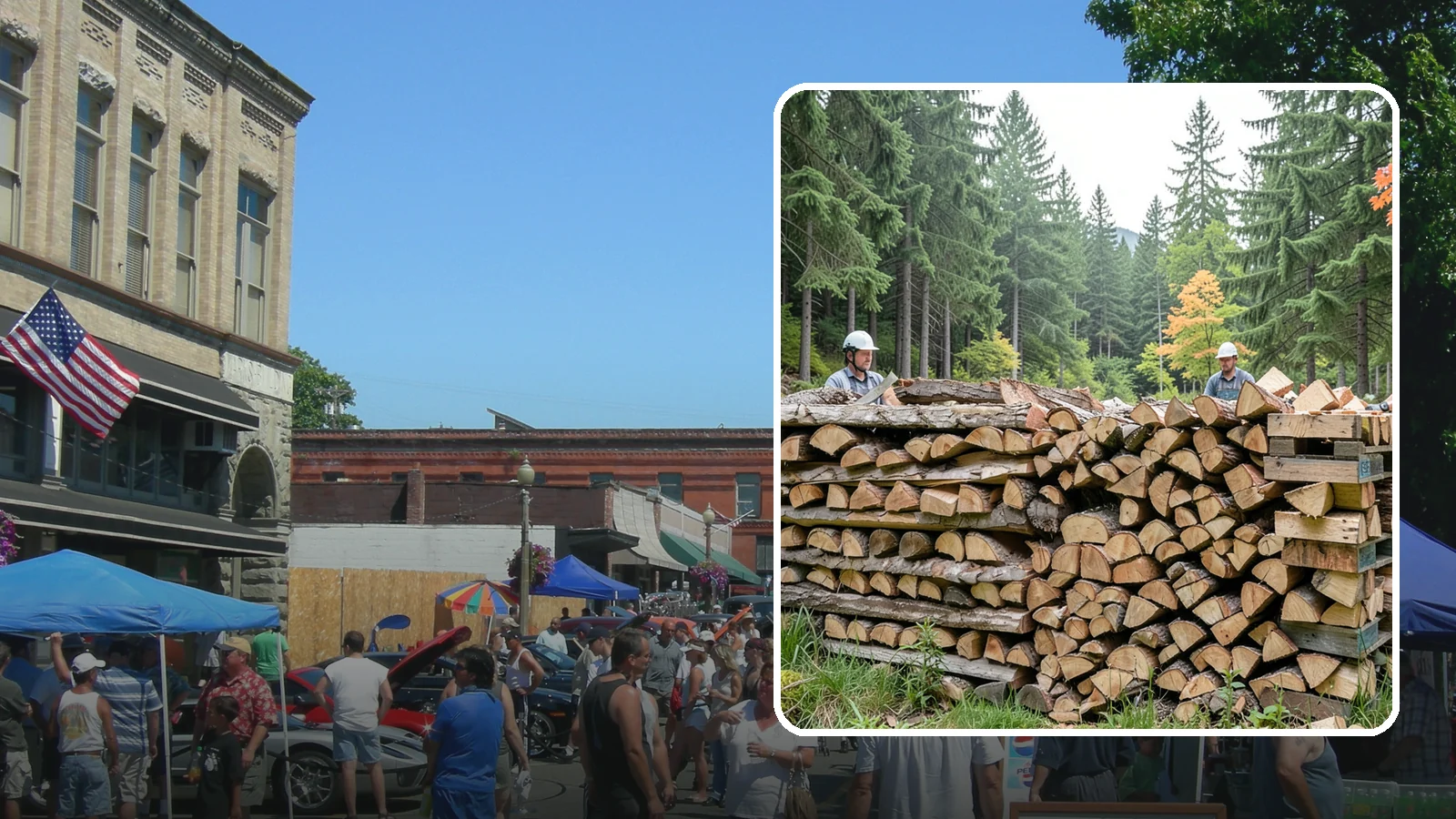 Palletized Firewood in Snohomish, Snohomish County, WA - Firewood stacked and secured on pallets for clean handling, easy storage, and forklift transfer.