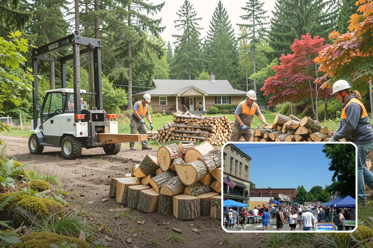 Palletized Firewood in Snohomish, Snohomish County, WA - Clean, organized wood kept off wet ground