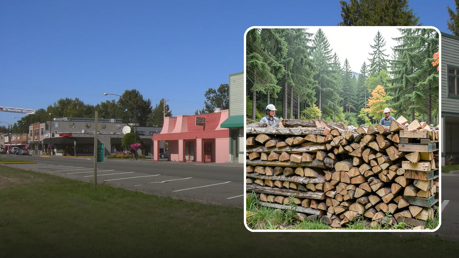 Palletized Firewood in Snoqualmie, King County, WA - Firewood stacked and secured on pallets for clean handling, easy storage, and forklift transfer.