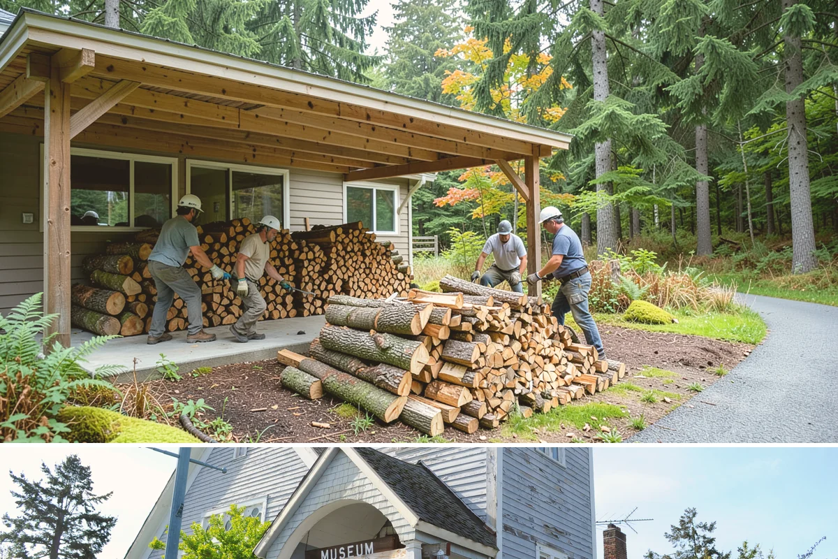 Palletized Firewood in Steilacoom, Pierce County, WA - Palletized orders are popular ahead of fall and winter when clean bulk storage matters most.