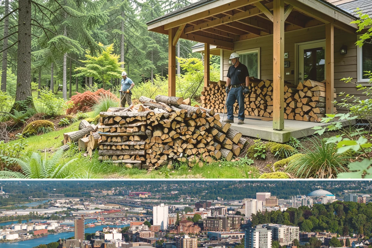 Palletized Firewood in Tacoma, Pierce County, WA - Palletized orders are popular ahead of fall and winter when clean bulk storage matters most.