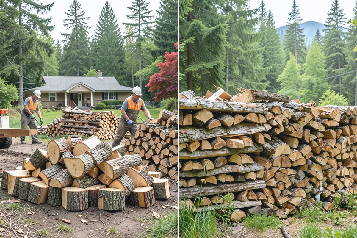 Palletized Firewood in Wilkeson, Pierce County, WA - Order the number of pallets you need