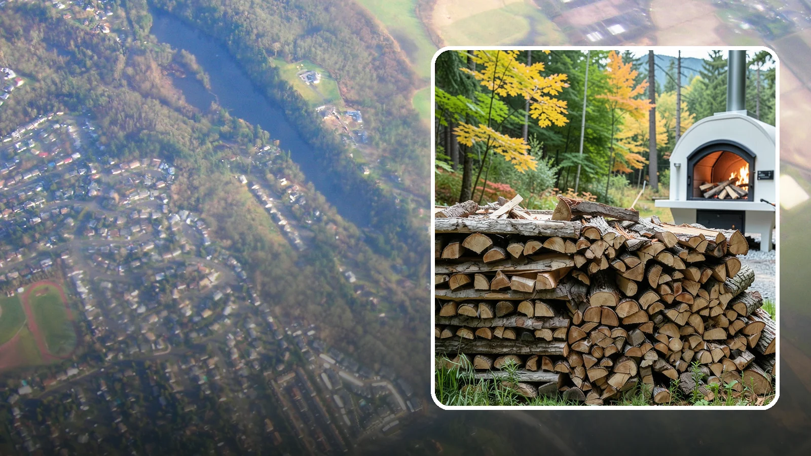 Pizza Oven Firewood in Algona, King County, WA - Firewood cut short and split thin to fit compact pizza oven chambers and reach cooking heat fast.