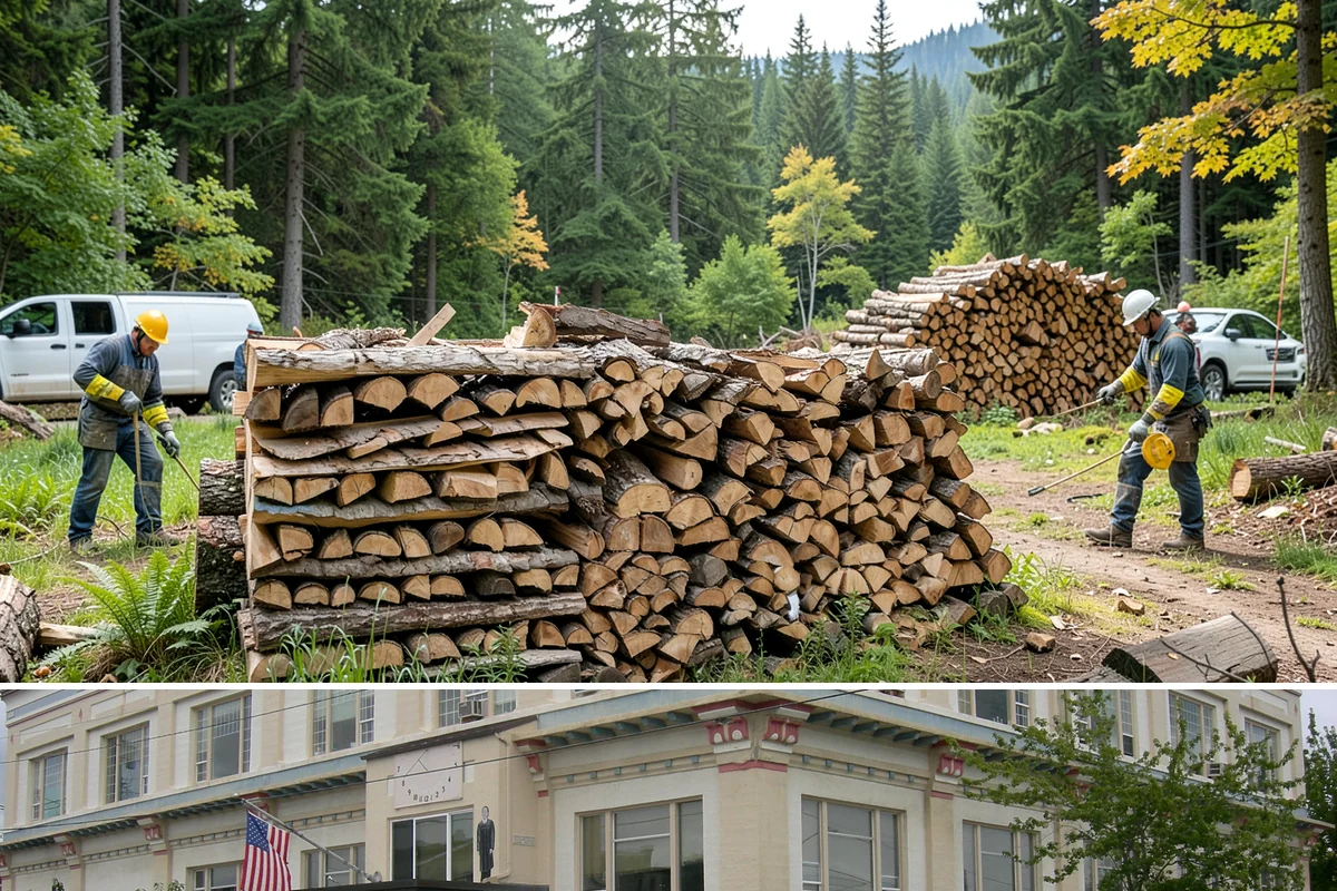 Pizza Oven Firewood in Anacortes, Skagit County, WA - Order in the warmer months so pieces are fully seasoned for clean-burning summer cookouts.