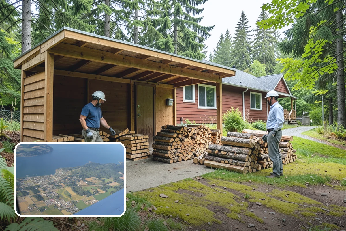 Pizza Oven Firewood in Coupeville, Island County, WA - Short, thin pieces fit compact oven chambers
