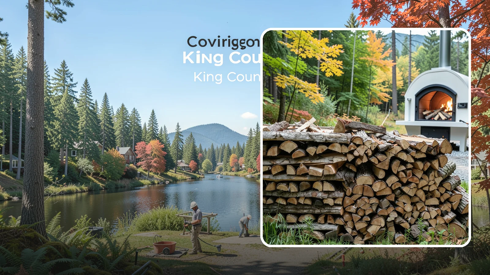 Pizza Oven Firewood in Covington, King County, WA - Firewood cut short and split thin to fit compact pizza oven chambers and reach cooking heat fast.