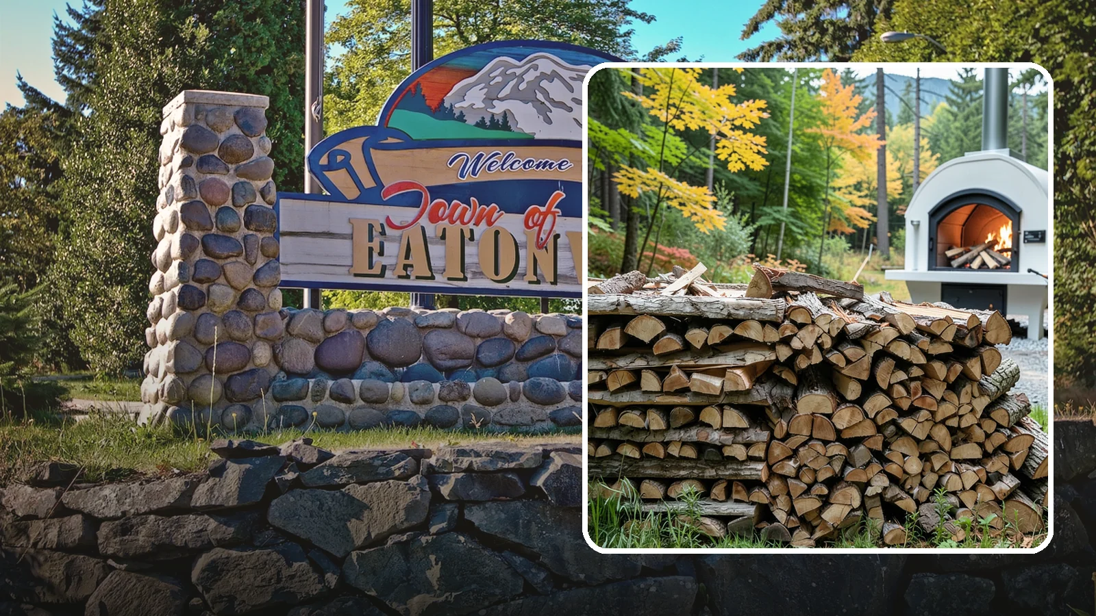 Pizza Oven Firewood in Eatonville, WA - Firewood cut short and split thin to fit compact pizza oven chambers and reach cooking heat fast.