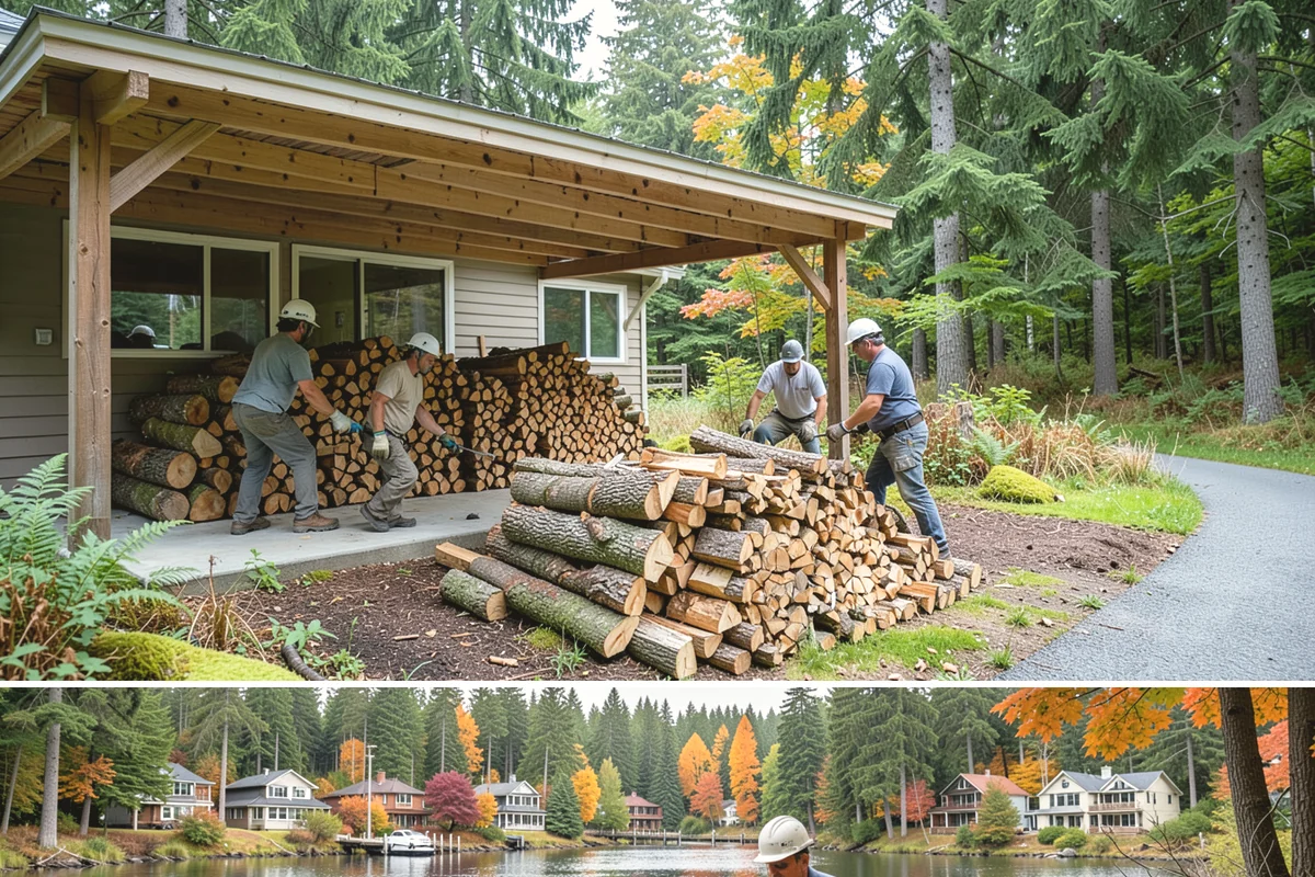 Pizza Oven Firewood in La Conner, Skagit County, WA - Order in the warmer months so pieces are fully seasoned for clean-burning summer cookouts.