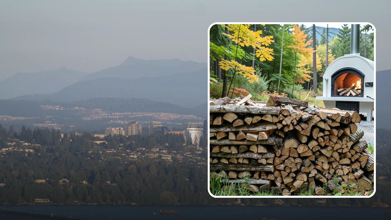 Pizza Oven Firewood in Medina, King County, WA - Firewood cut short and split thin to fit compact pizza oven chambers and reach cooking heat fast.