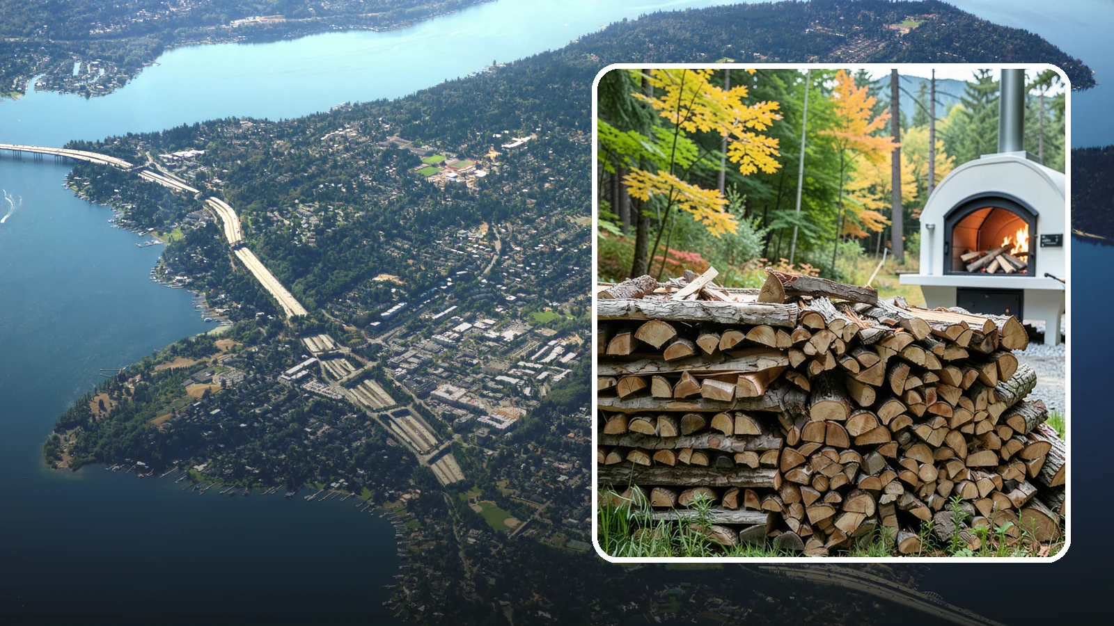 Pizza Oven Firewood in Mercer Island, King County, WA - Firewood cut short and split thin to fit compact pizza oven chambers and reach cooking heat fast.
