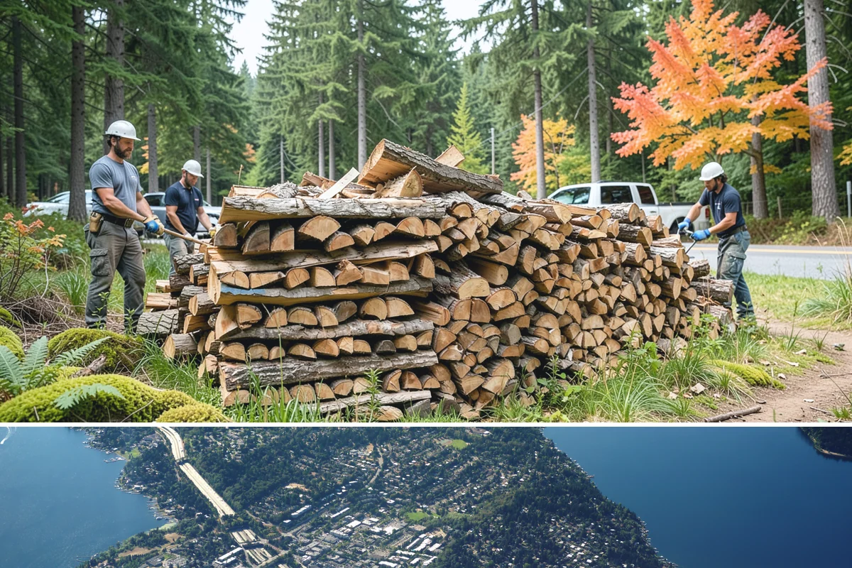 Pizza Oven Firewood in Mercer Island, King County, WA - Order in the warmer months so pieces are fully seasoned for clean-burning summer cookouts.