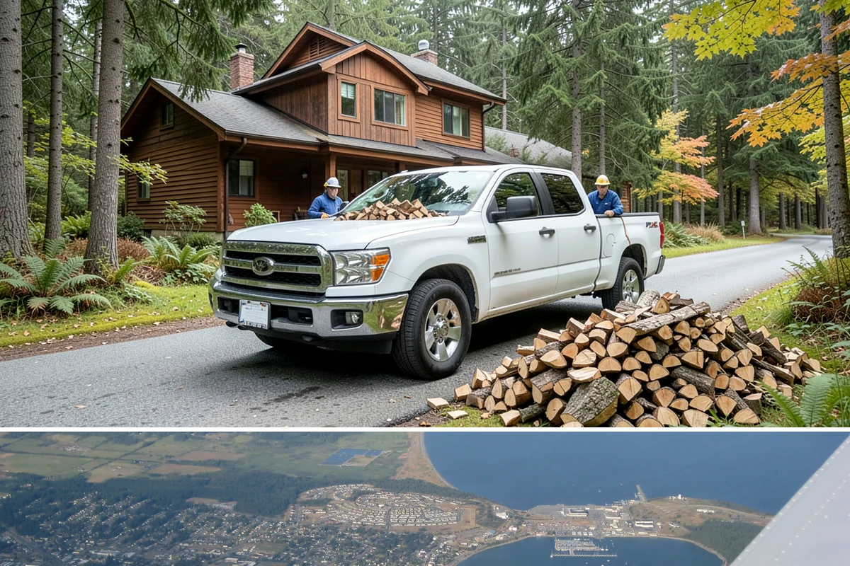 Pizza Oven Firewood in Oak Harbor, Island County, WA - Order in the warmer months so pieces are fully seasoned for clean-burning summer cookouts.