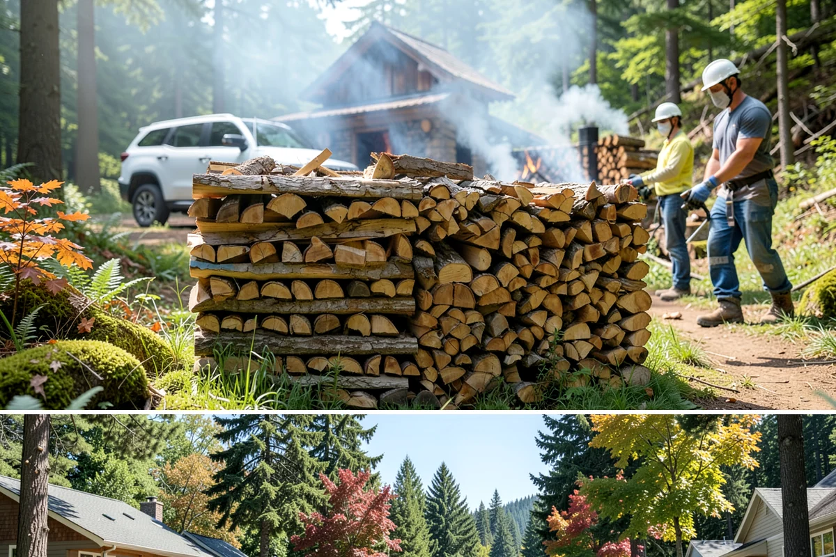 Pizza Oven Firewood in Orting, Pierce County, WA - Order in the warmer months so pieces are fully seasoned for clean-burning summer cookouts.