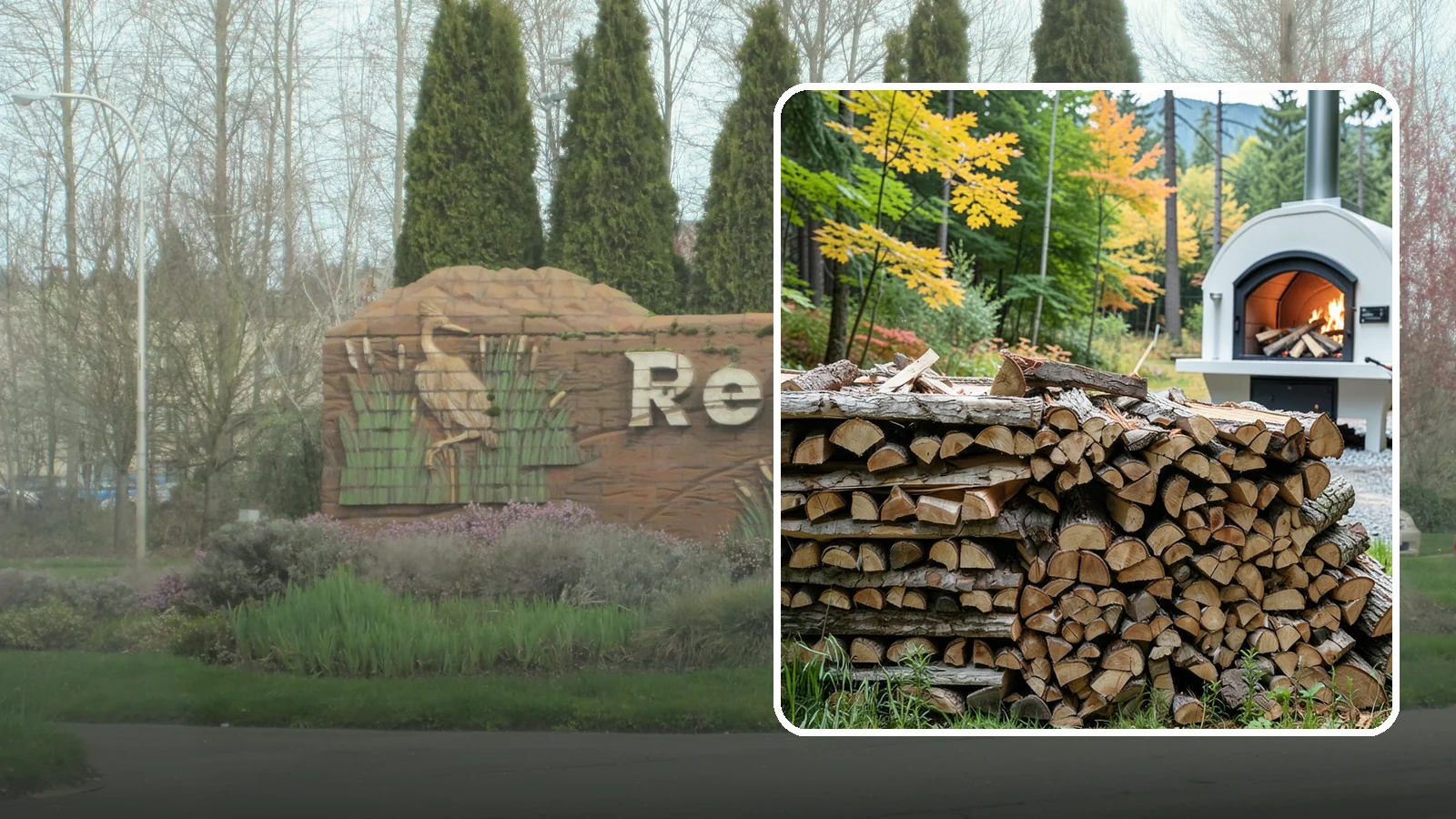 Pizza Oven Firewood in Renton, King County, WA - Firewood cut short and split thin to fit compact pizza oven chambers and reach cooking heat fast.
