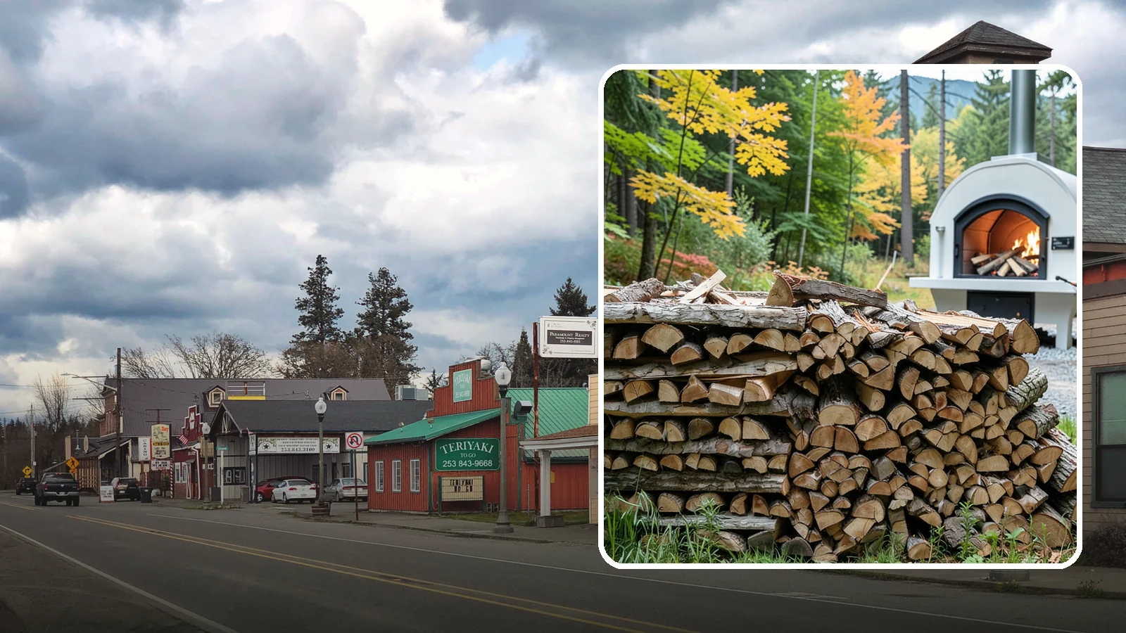 Pizza Oven Firewood in Roy, Pierce County, WA - Firewood cut short and split thin to fit compact pizza oven chambers and reach cooking heat fast.
